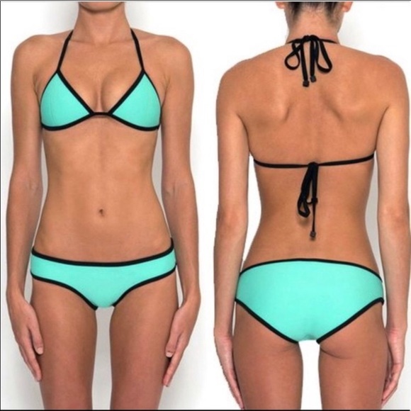 TRIANGL bikini black and teal - Picture 1 of 2